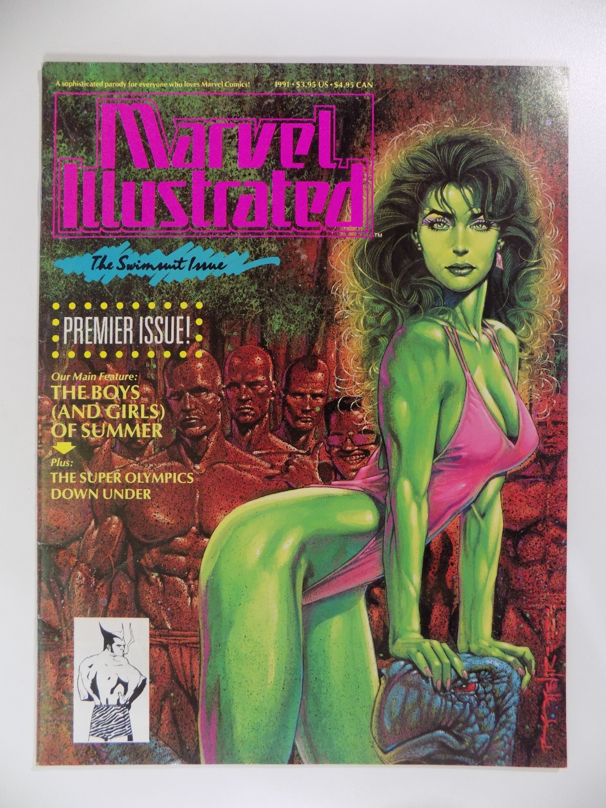 Marvel Illustrated #1 The Swimsuit Issue 1991 Scarce 3rd Print! Near Mint-