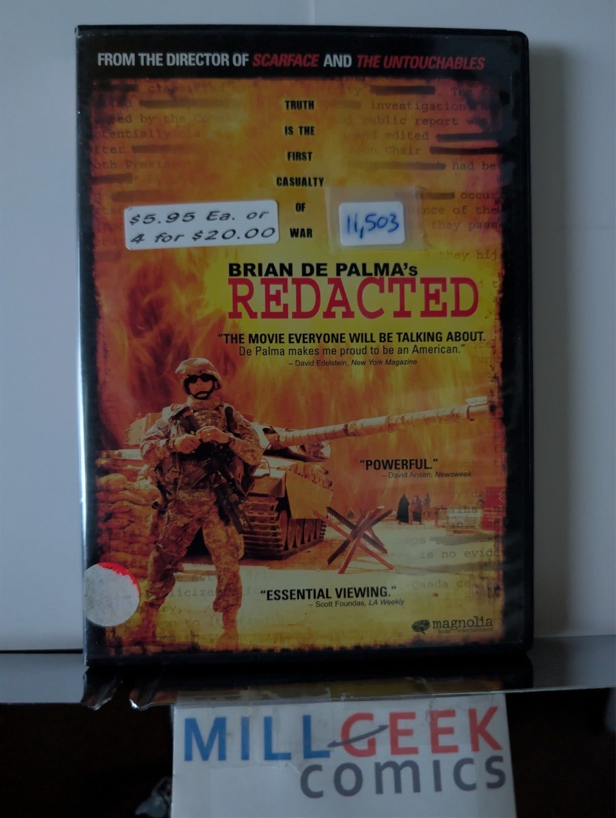 The International / Brian De Palma's Redacted, 2 Movie set (DVD) Like New-JD