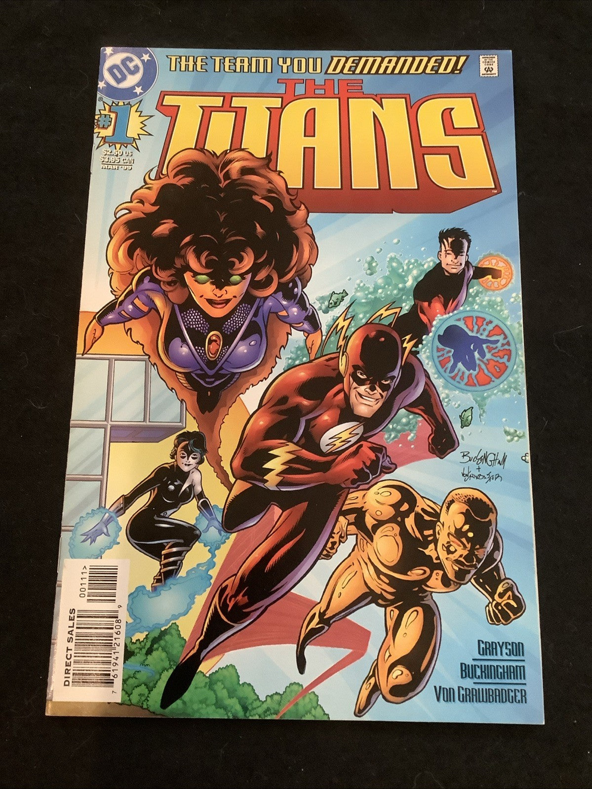 Titans #1-5 Comic Lot, DC Comics, Double Cover #1, 1st App Damian Darkh, 1999