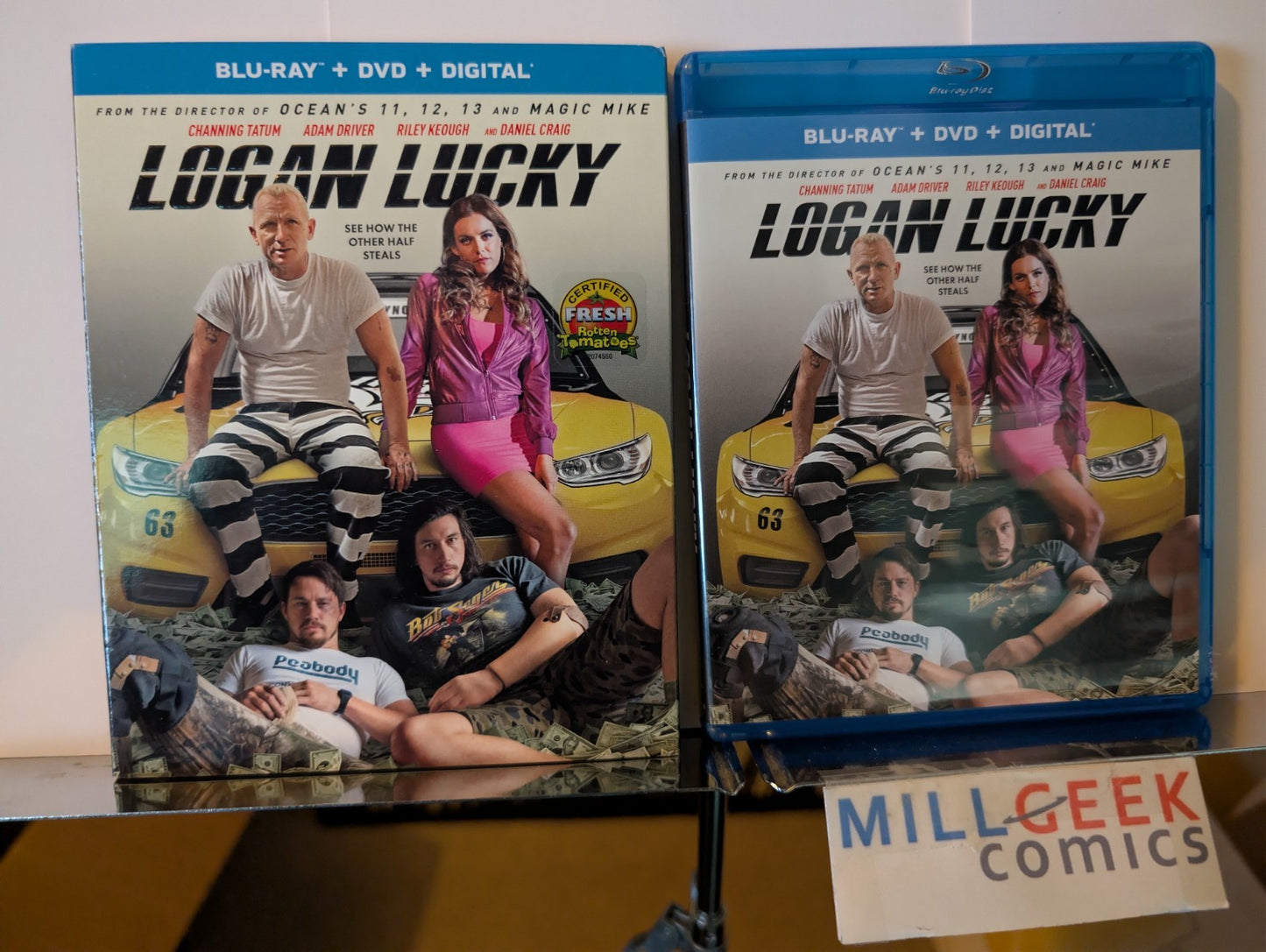 Limitless / Logan Lucky / Premium Rush, 3 Movie Lot (Blu-ray) -JD