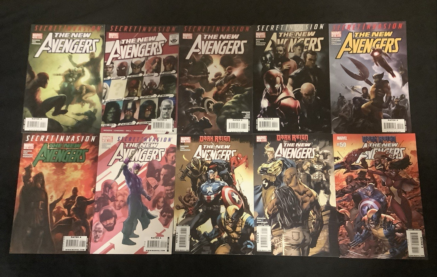 New Avengers #41-50 Comic Lou, Marvel, Bendis/Tan, Secret Invasion Tie-in