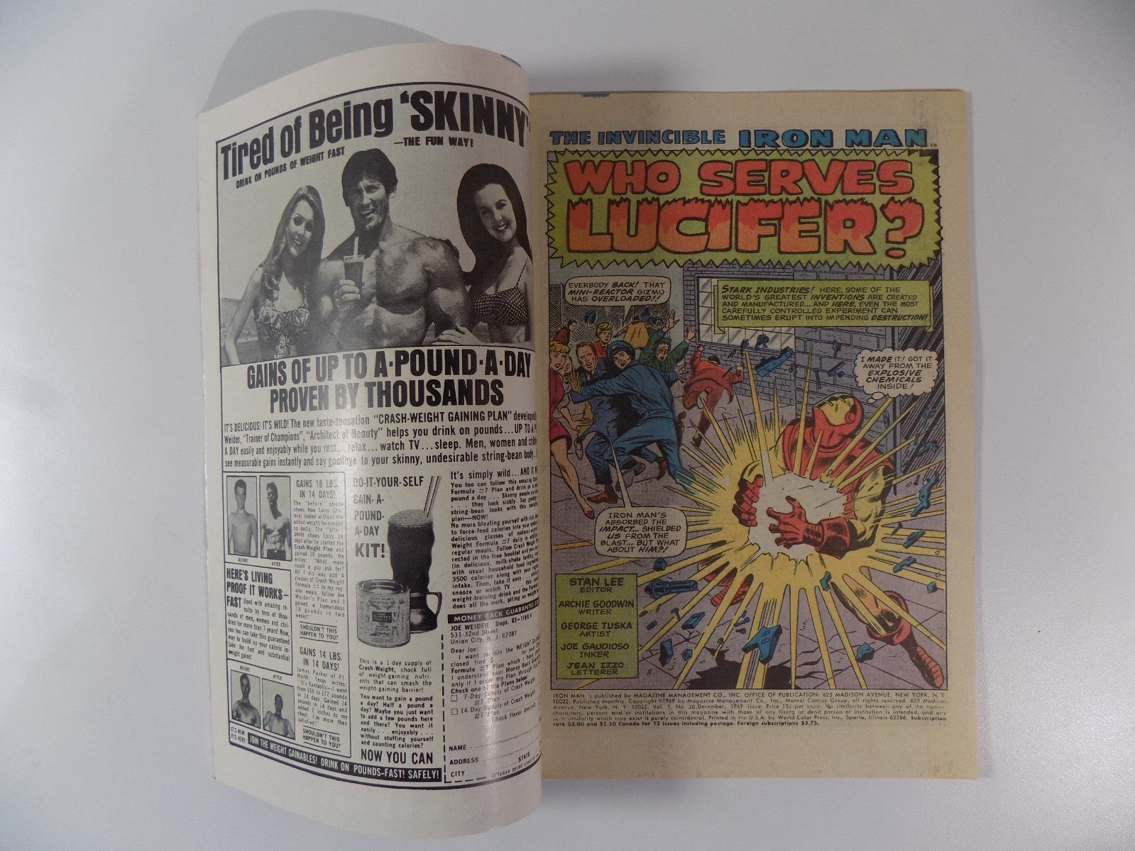 Iron Man #20 Marvel Comic December 1969 Fine+