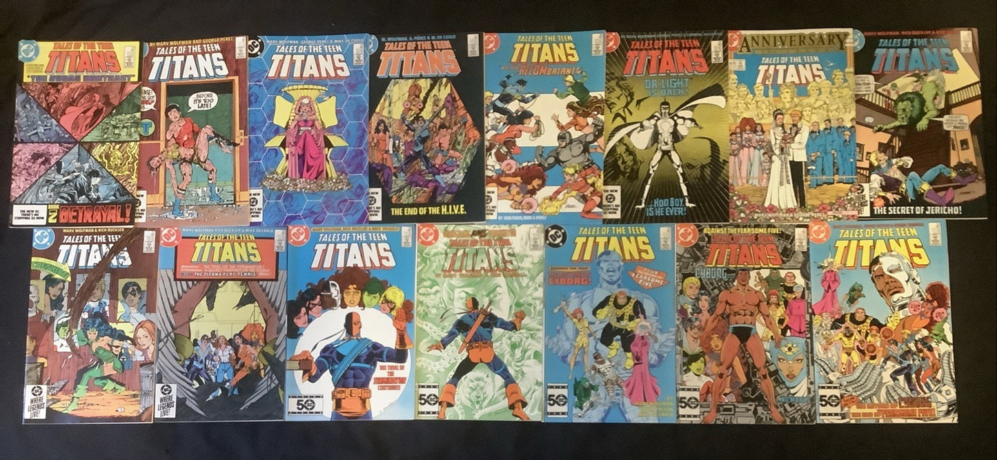 New Teen Titans #4-58 + Annuals #1-3 (MISSING #44) Comic Lot, Wolfman/Perez, DC