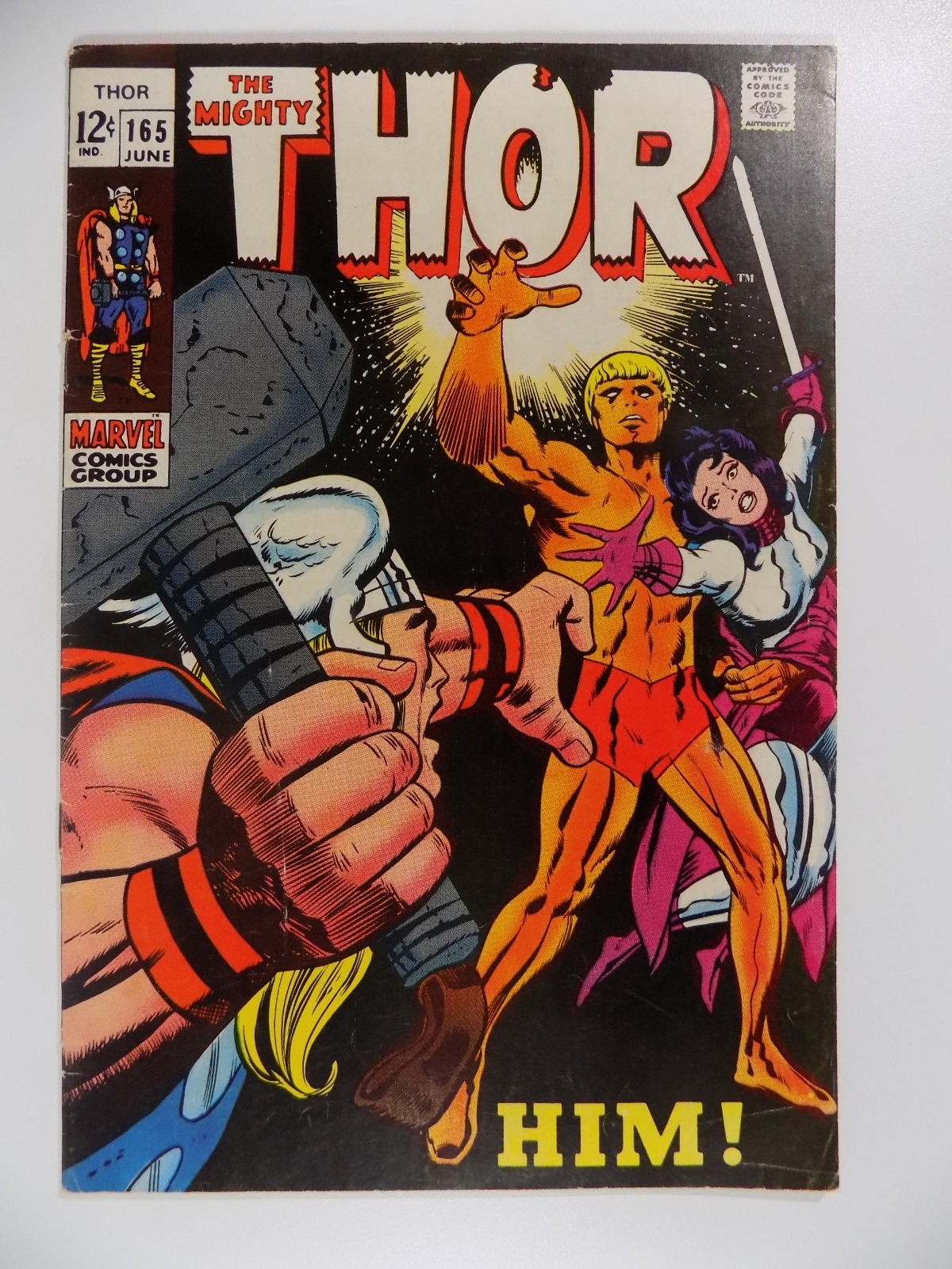 Thor #165 Marvel Comic June 1969 Fine+