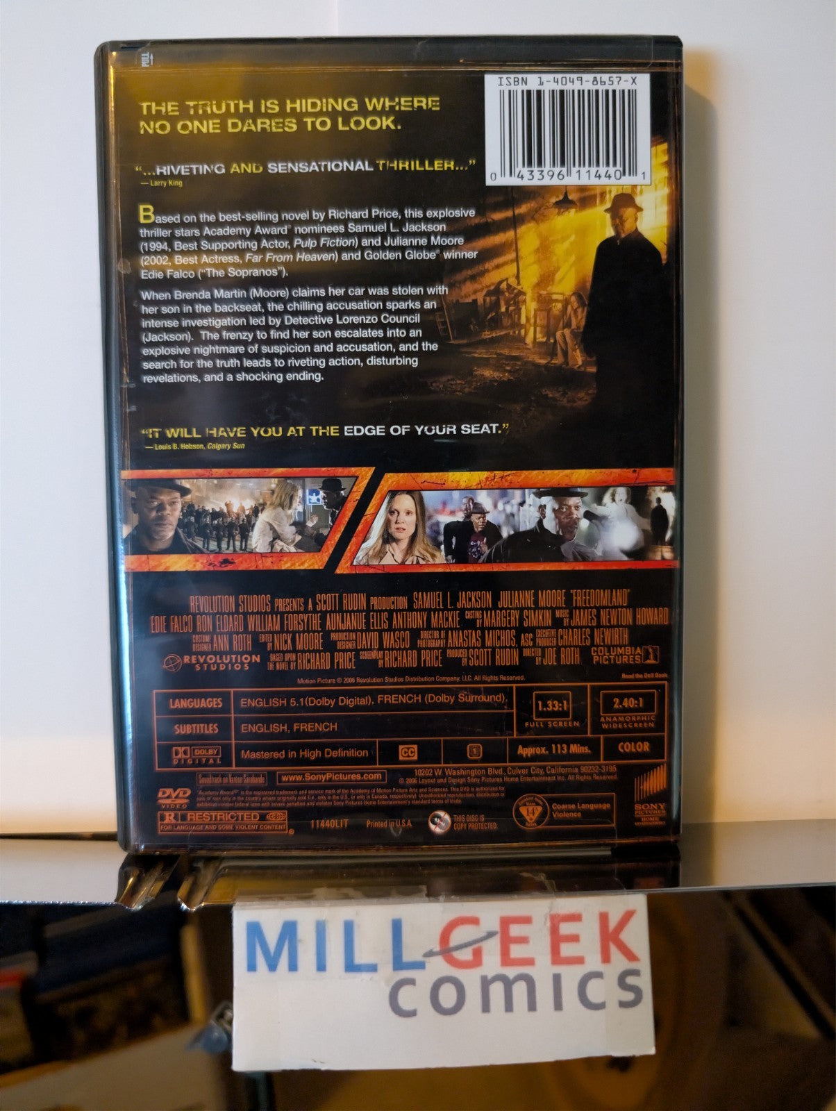 Freedomland / Heat / Black Rain, 3 Movie Set (DVD) -JD