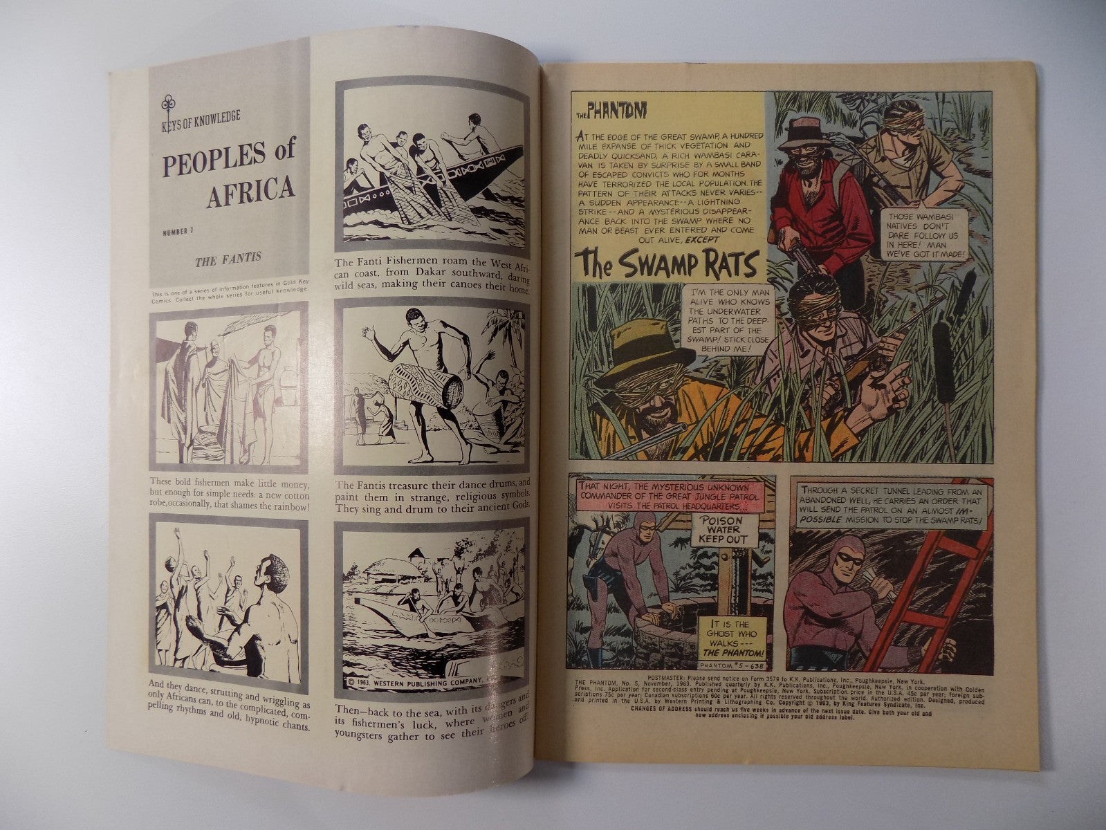 Phantom #5 Gold Key Comic November 1963 Fine+