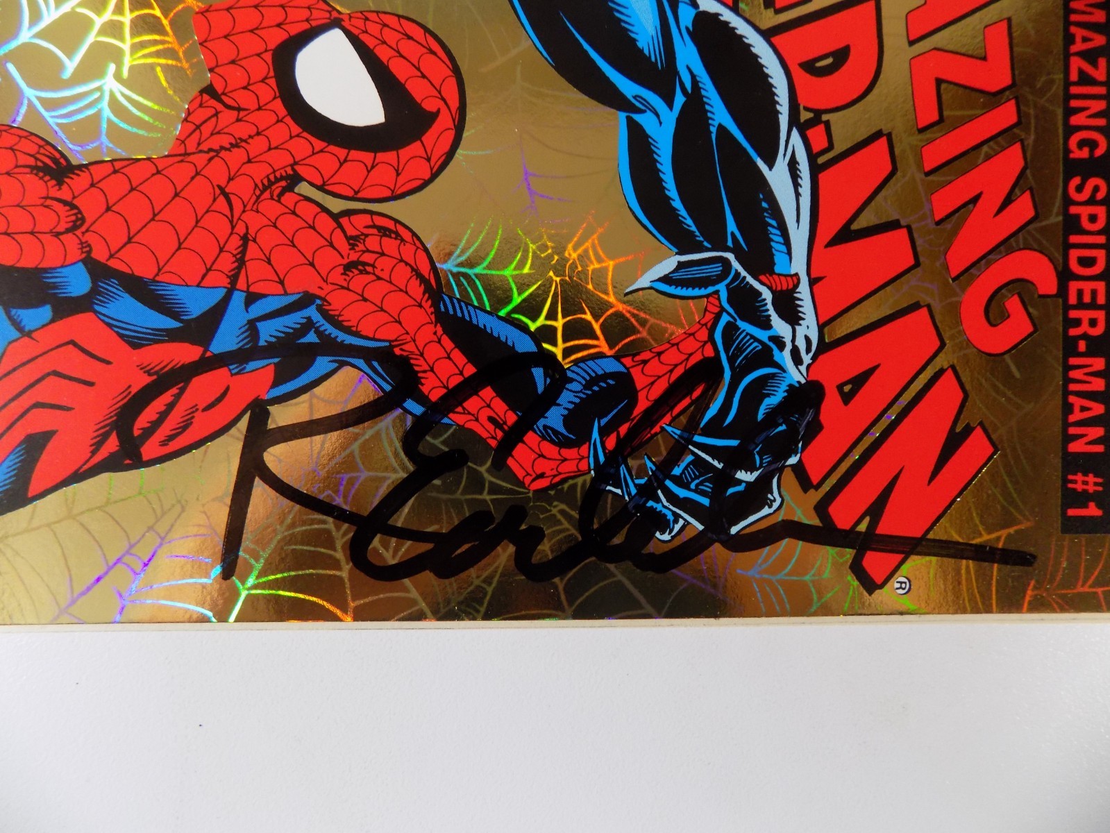 Amazing Spider-Man #375 March 1993 Emberlin Autograph Near Mint-
