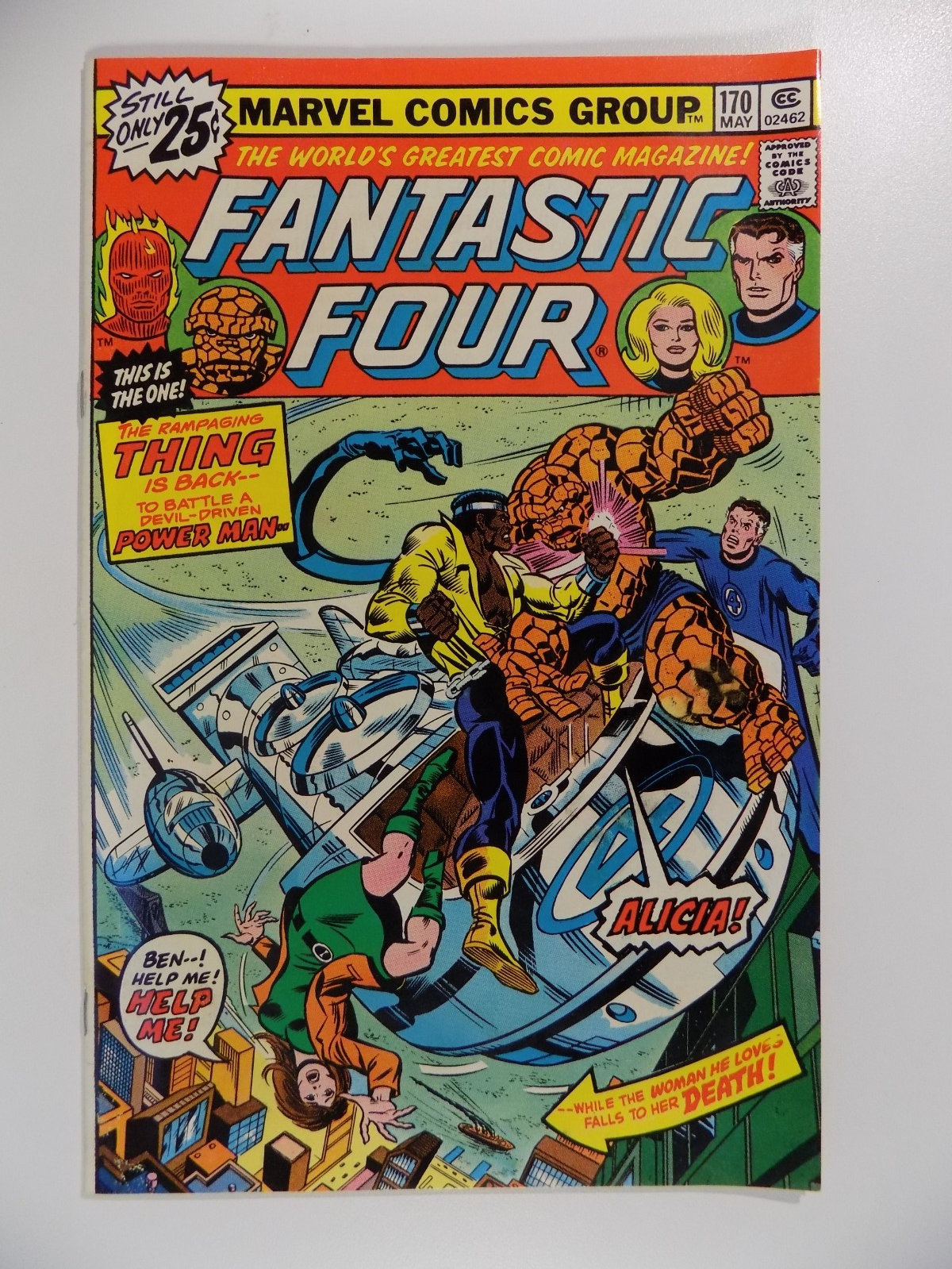 Fantastic Four #170 Marvel Comic May 1976 Near Mint