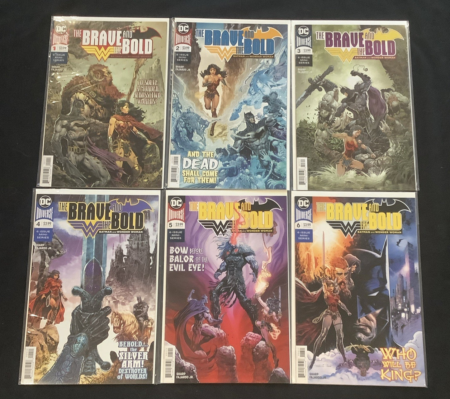 Brave and the Bold #1-6 Complete Comic Set, DC Comics, Batman and Wonder Woman