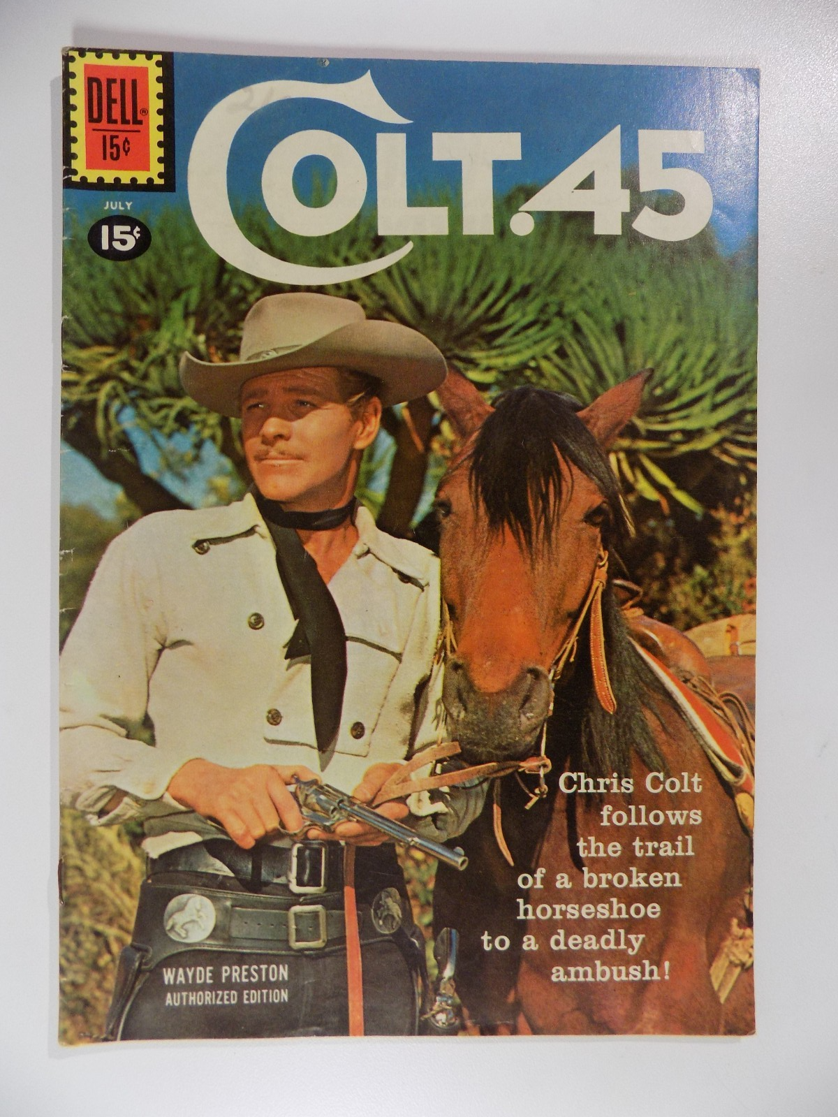 Colt .45 #9 Final Issue! Dell Comic July 1961 Very Fine-