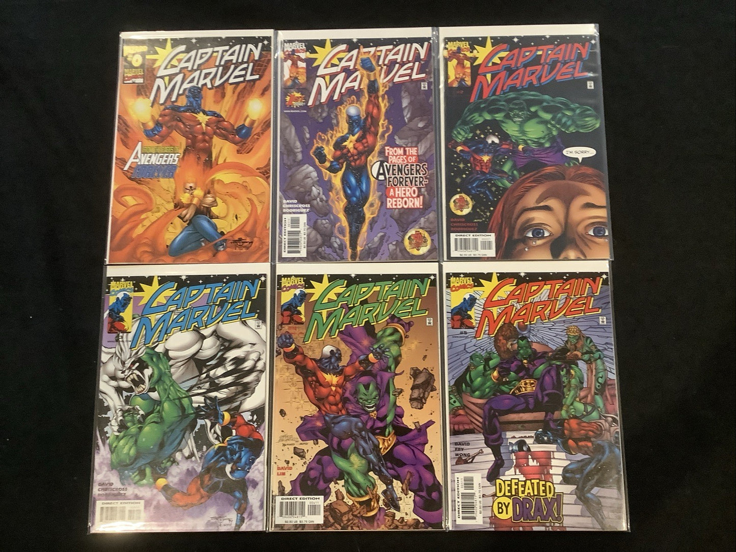 Captain Marvel #0-5 Comic Lot, Wizard/Marvel Comics, Peter David, 1999