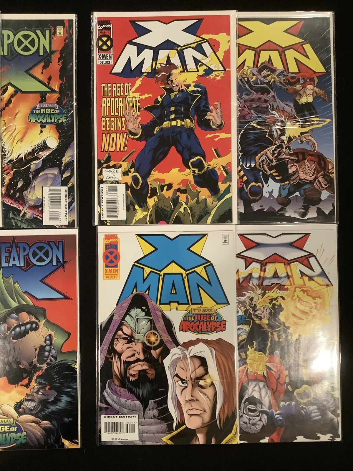 Age Of Apocalypse Bundle: Amazing X-Men, Astonishing X-Men, Weapon X, X-Man 1995