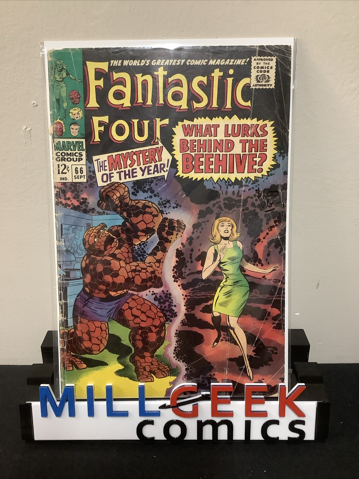 Fantastic Four #66 (1967) VG- (3.5) Origin of HIM (Adam Warlock) Stan Lee, Kirby