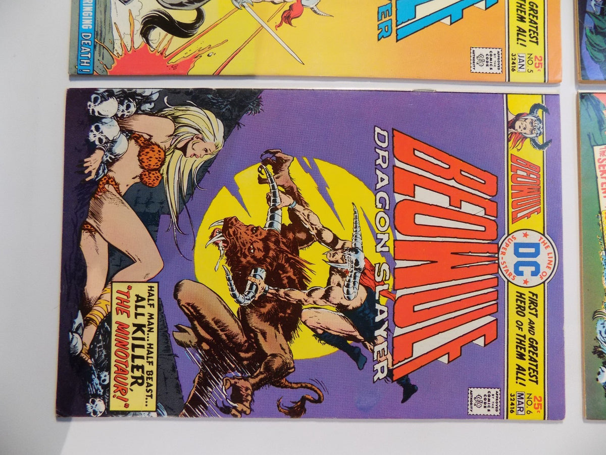 Beowulf Dragon Slayer #1-6 DC Comics May 1975-March 1976 Fine or Better