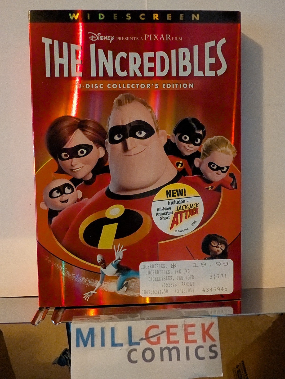 The Incredibles / The Iron Giant, 2 Brad Bird Movie Set (DVD) Like New -JD