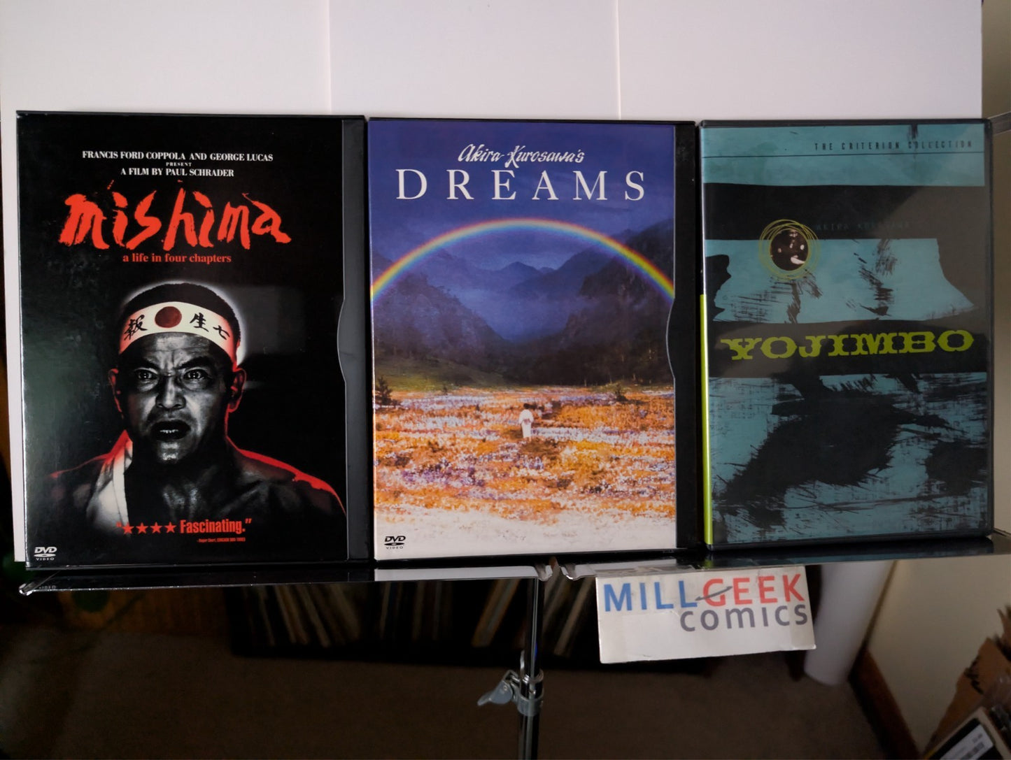 Mishima / Kurosawa's Dreams / Kurosawa's Yojimbo, 3 Movie Set (DVD) Like New -JD