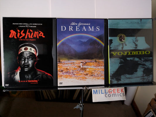Mishima / Kurosawa's Dreams / Kurosawa's Yojimbo, 3 Movie Set (DVD) Like New -JD