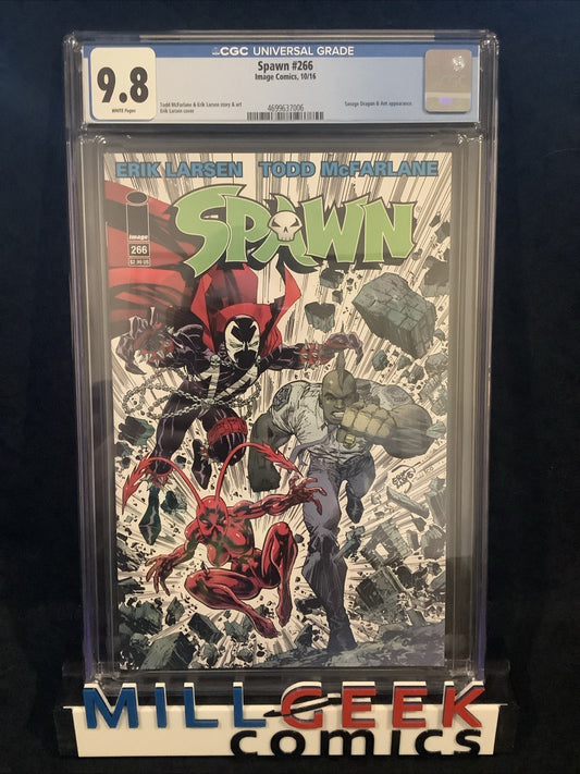 Spawn #266 (Image Comics) CGC Graded 9.8 (NM/M) Savage Dragon & Ant, Larsen