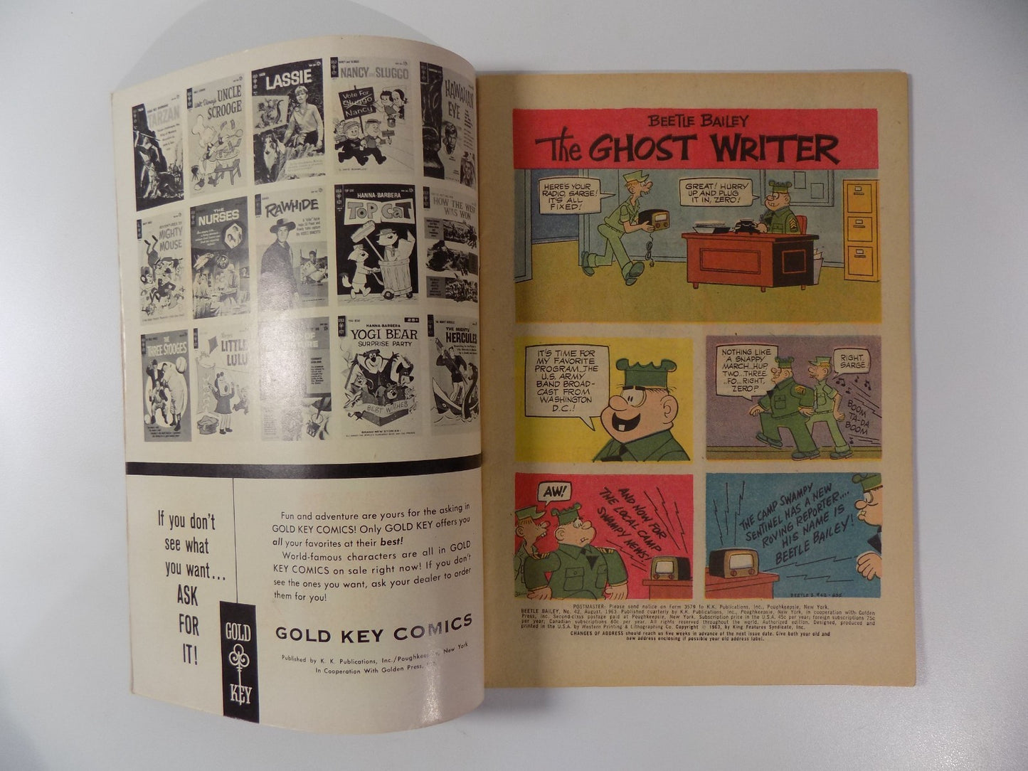 Beetle Bailey #42 Gold Key Comic August 1963 Very Fine