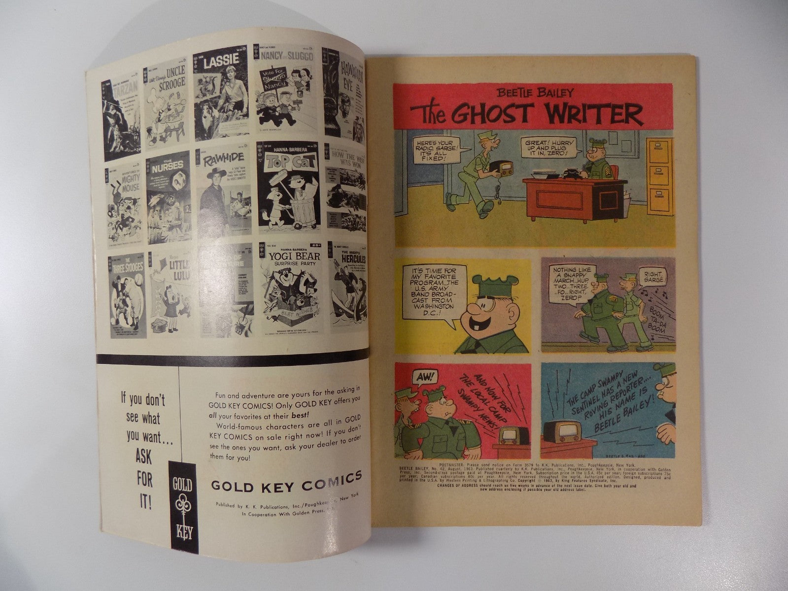 Beetle Bailey #42 Gold Key Comic August 1963 Very Fine