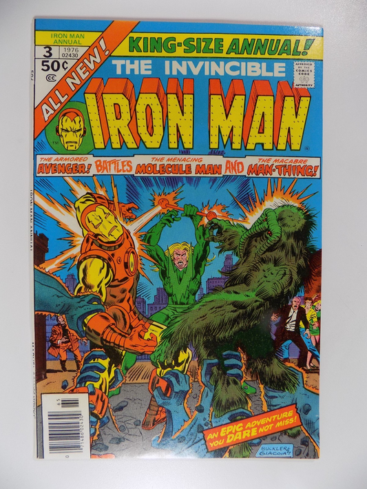 Iron Man King-Sized Annual #3 Marvel Comic 1976 Very Fine/Near Mint