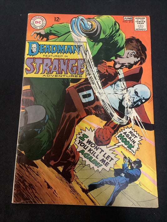 Strange Adventures #212 (DC Comics May-June 1968) F+ (6.5) Neal Adams, Deadman