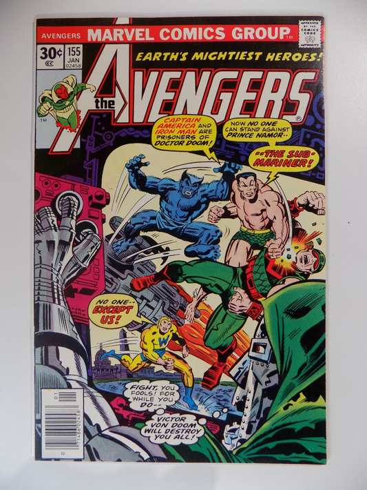 Avengers #155 Marvel Comic January 1977 Near Mint-