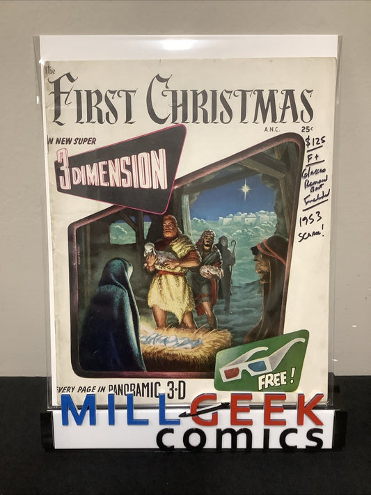The First Christmas 3D (1953) F+ (6.5) Glasses Removed But Included, Scarce