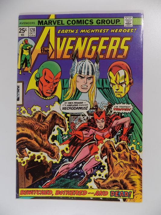 Avengers #128 Marvel Comic October 1974 Very Fine+