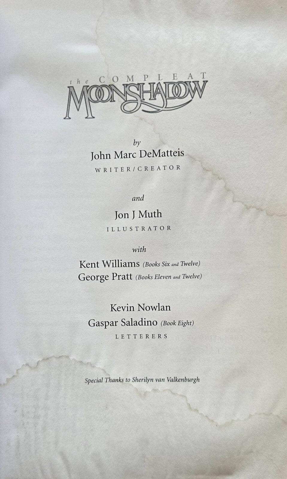 The Compleat Moonshadow by J.M. DeMatteis & Jon J. Muth (1st Print, 1998)