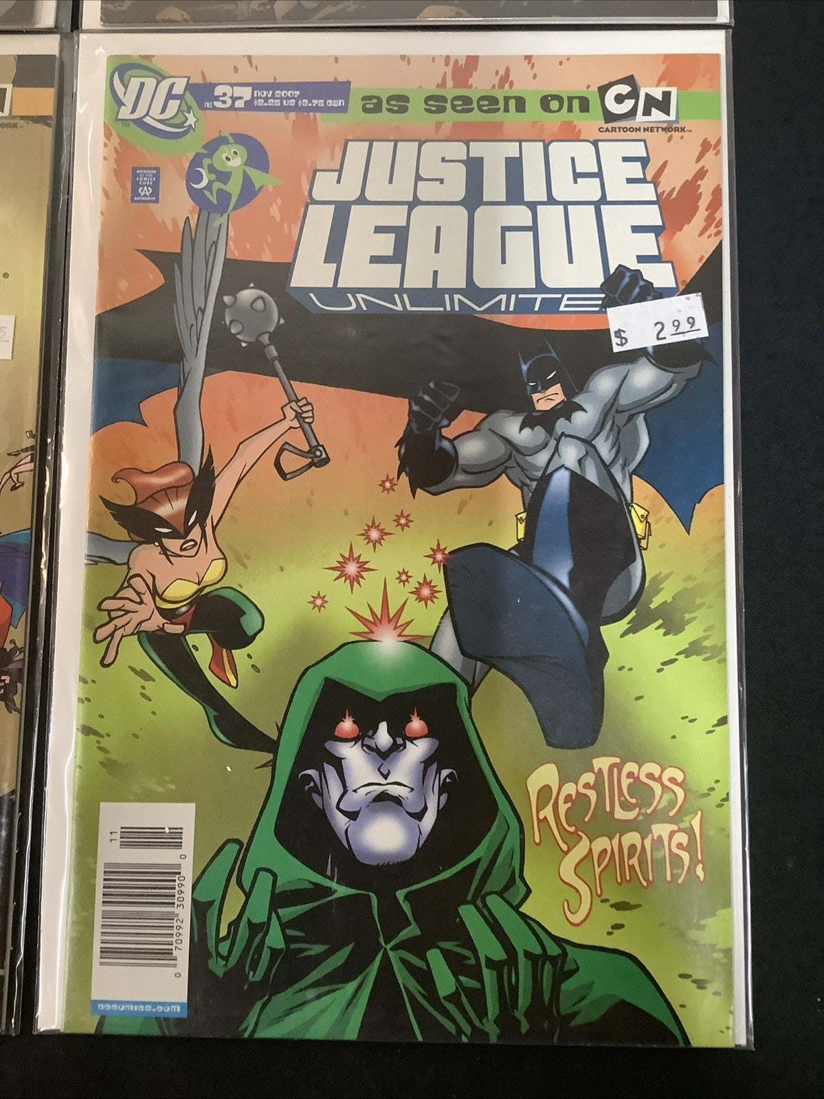 Justice League Unlimited #34-37 Comic Lot, DC Comics, NEWSSTAND COVERS!
