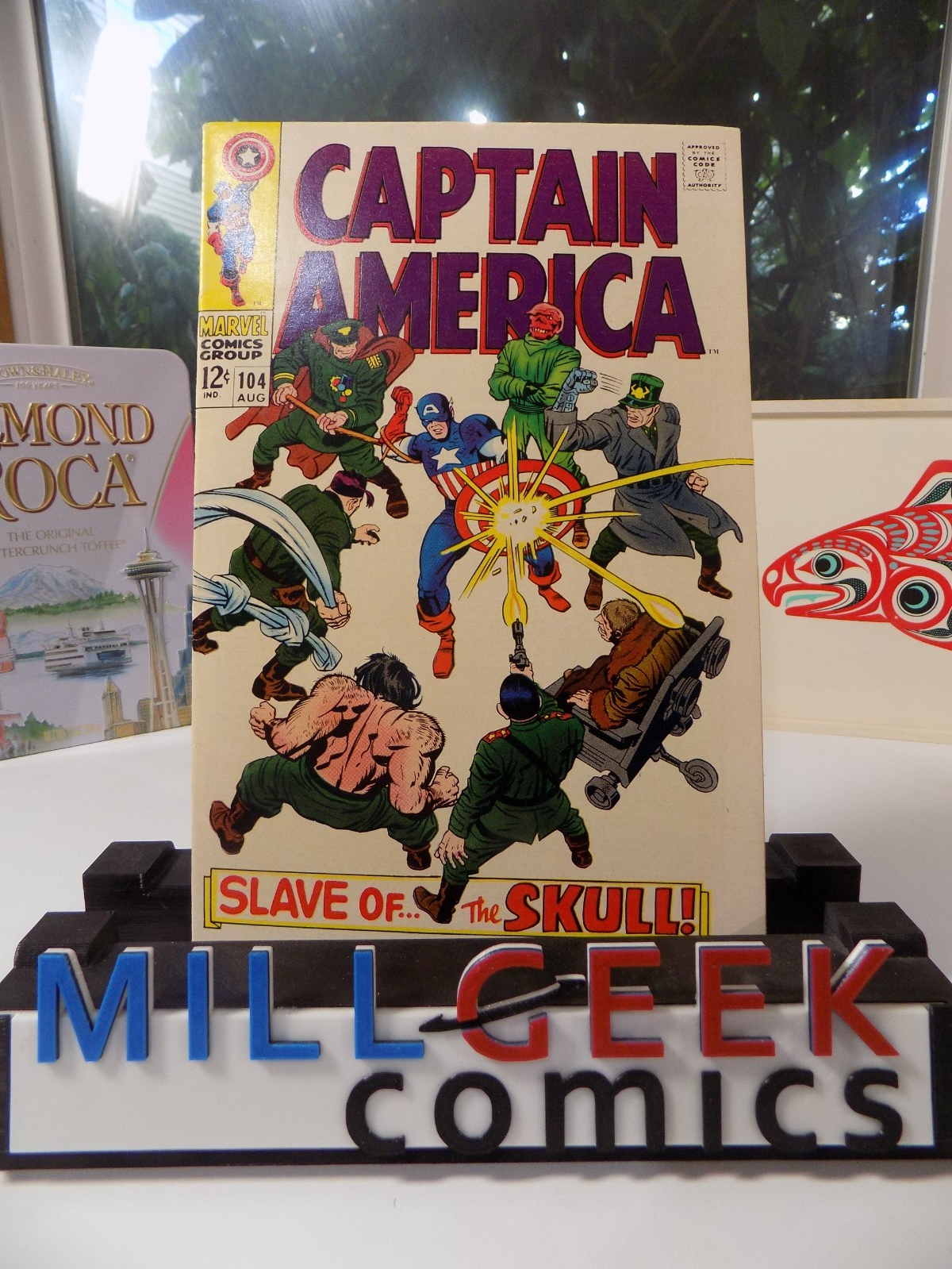 Captain America #104 Marvel Comic August 1968 Fine/Very Fine