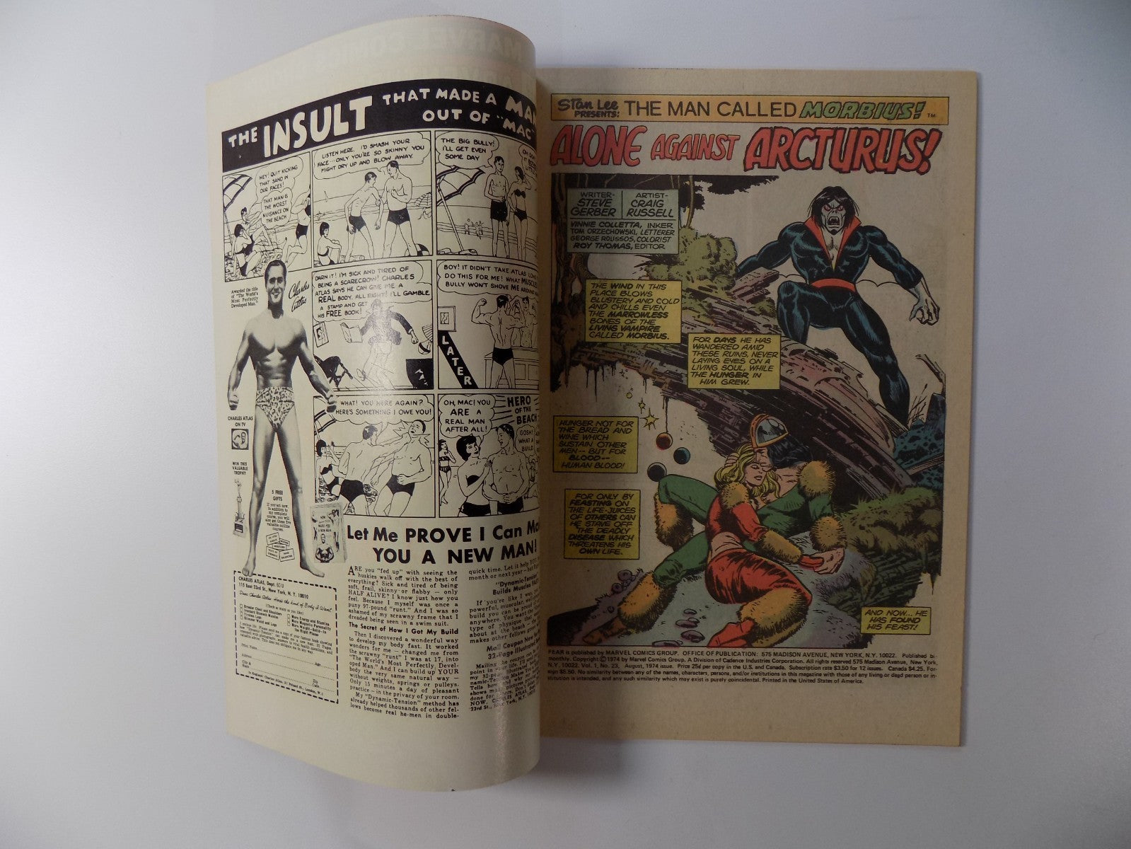 Adventure Into Fear #23 Marvel Comic August 1974 Very Fine+