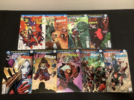 Suicide Squad #9-17 comic lot (2016 Rebirth) John Romita Jr. Riley Rossmo