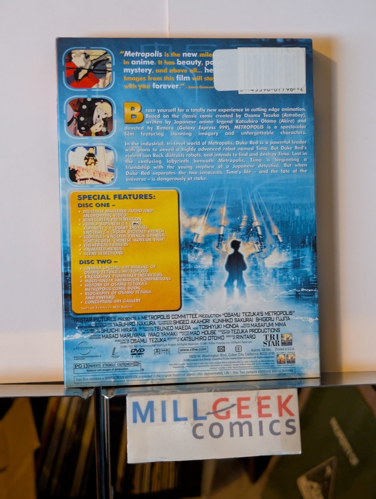 Metropolis, Osamu Tezuka (DVD, 2002) -JD