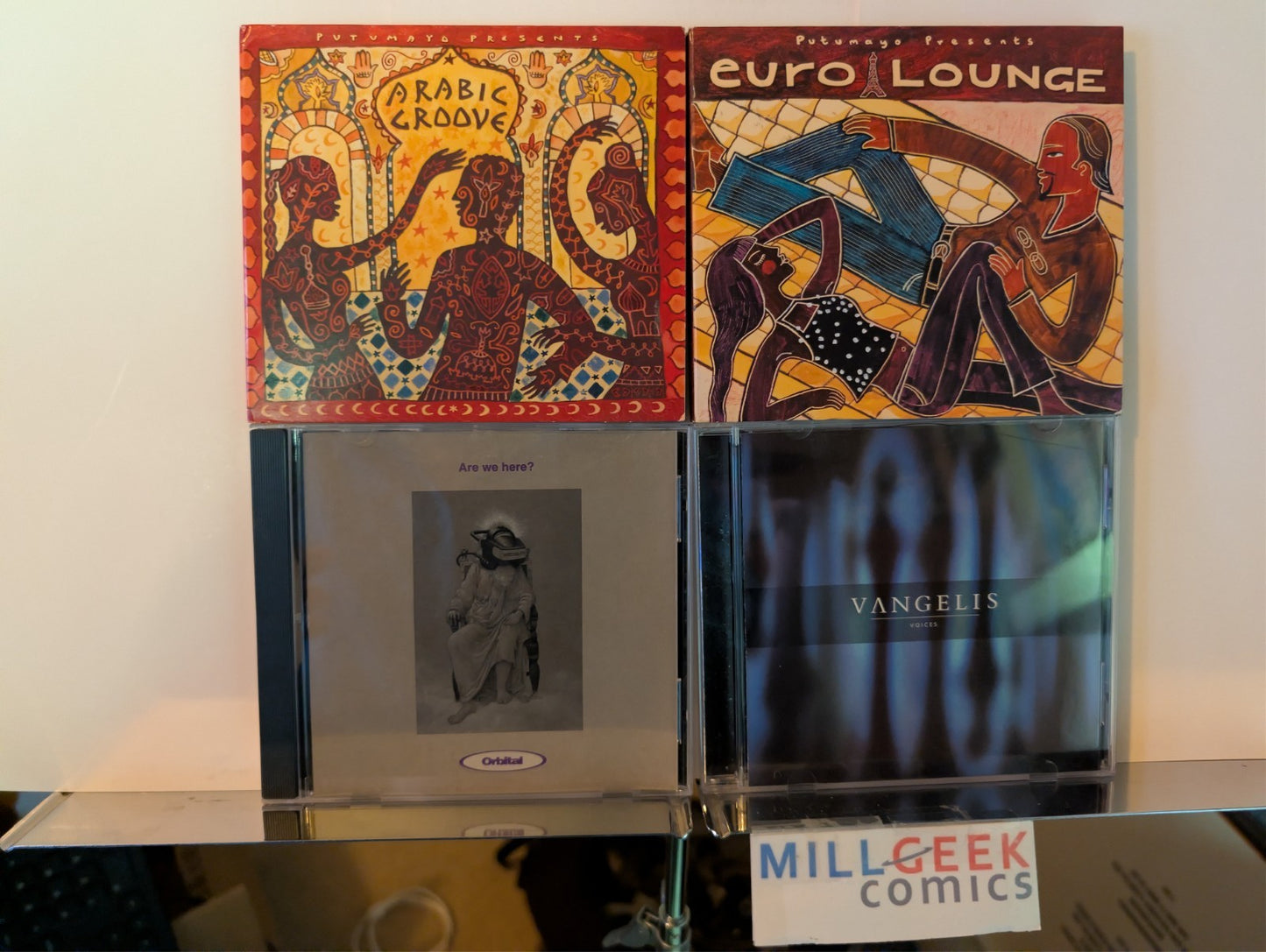 Lounge Ambient, 4 CDs (Arabic Groove, Euro Lounge, Are We Here?, Vangelis) -JD