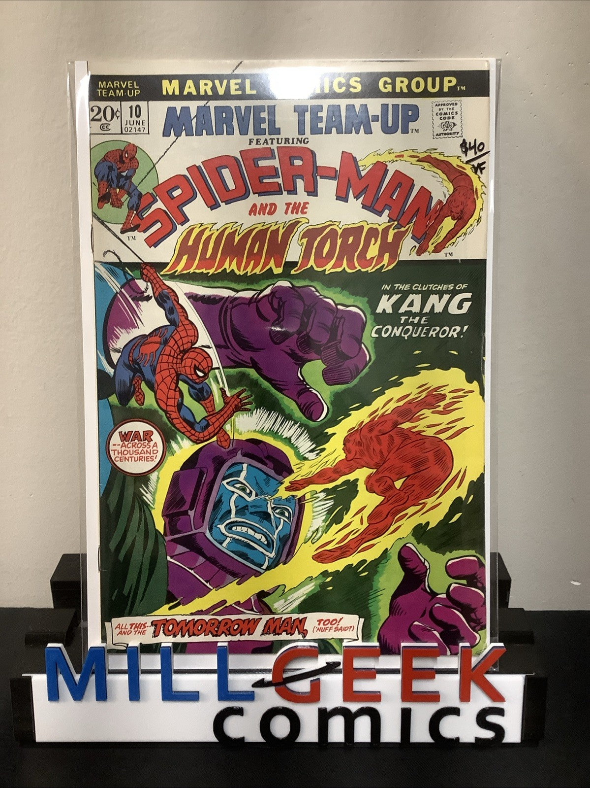 Marvel Team-Up #10 (Marvel Comics June 1973) VF (8.0) Spider-Man & Human Torch