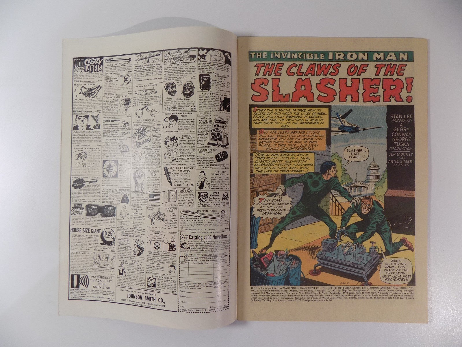 Iron Man #41 Marvel Comic September 1971 Very Fine-