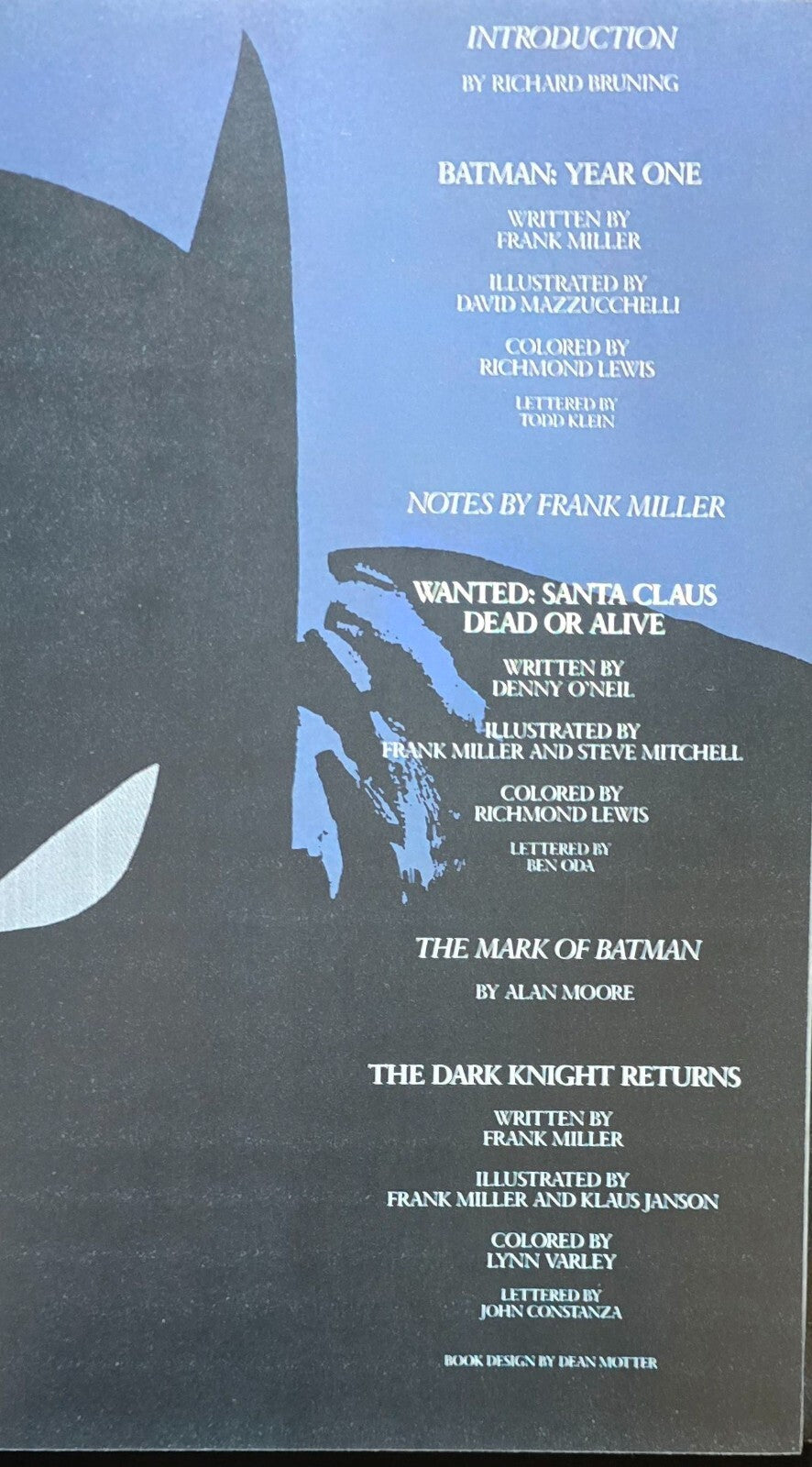 The Complete Frank Miller Batman #1 (1st Ed HC 1989) JD