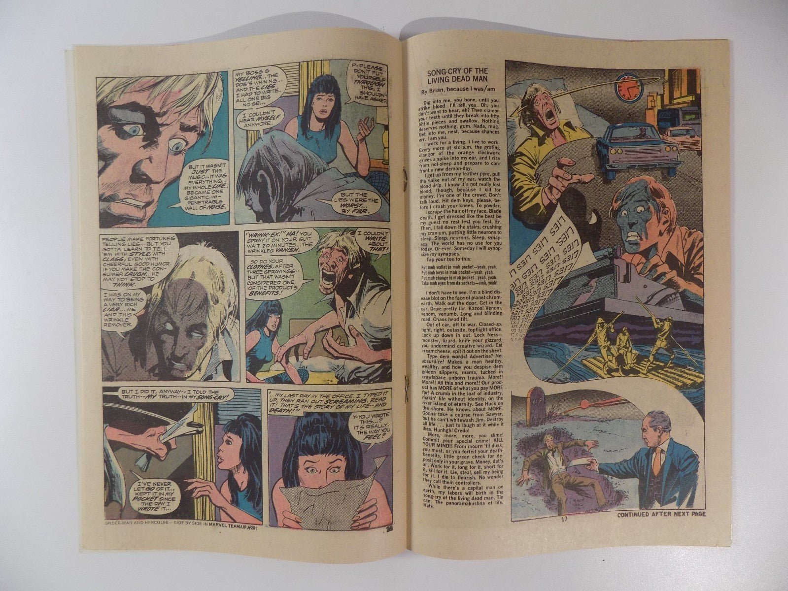 Man-Thing #12 Marvel Comic December 1974 Very Fine+
