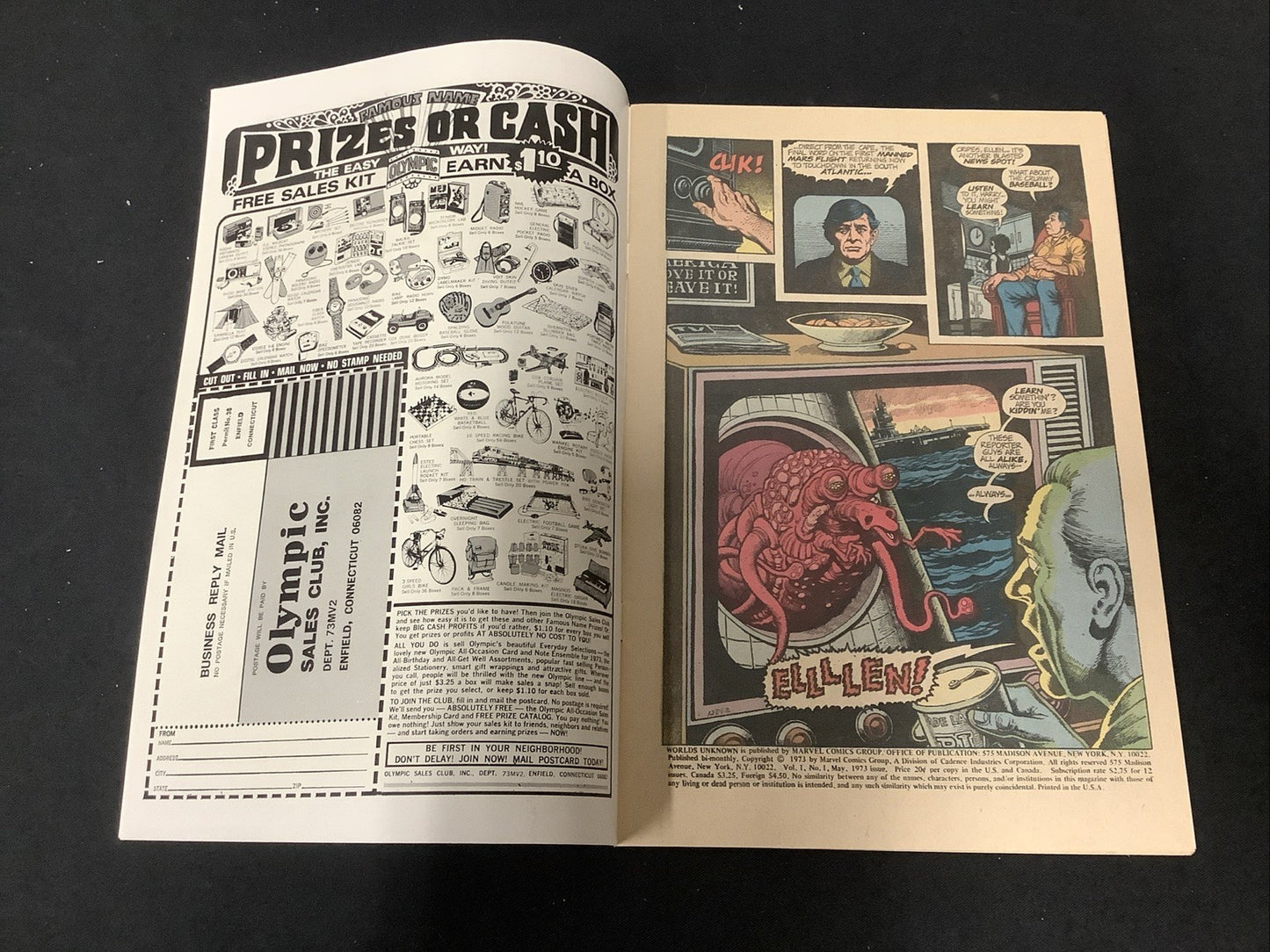 Worlds Unknown #1 (Marvel Comics May 1973) VF (8.0) Gil Kane/Gerry Conway