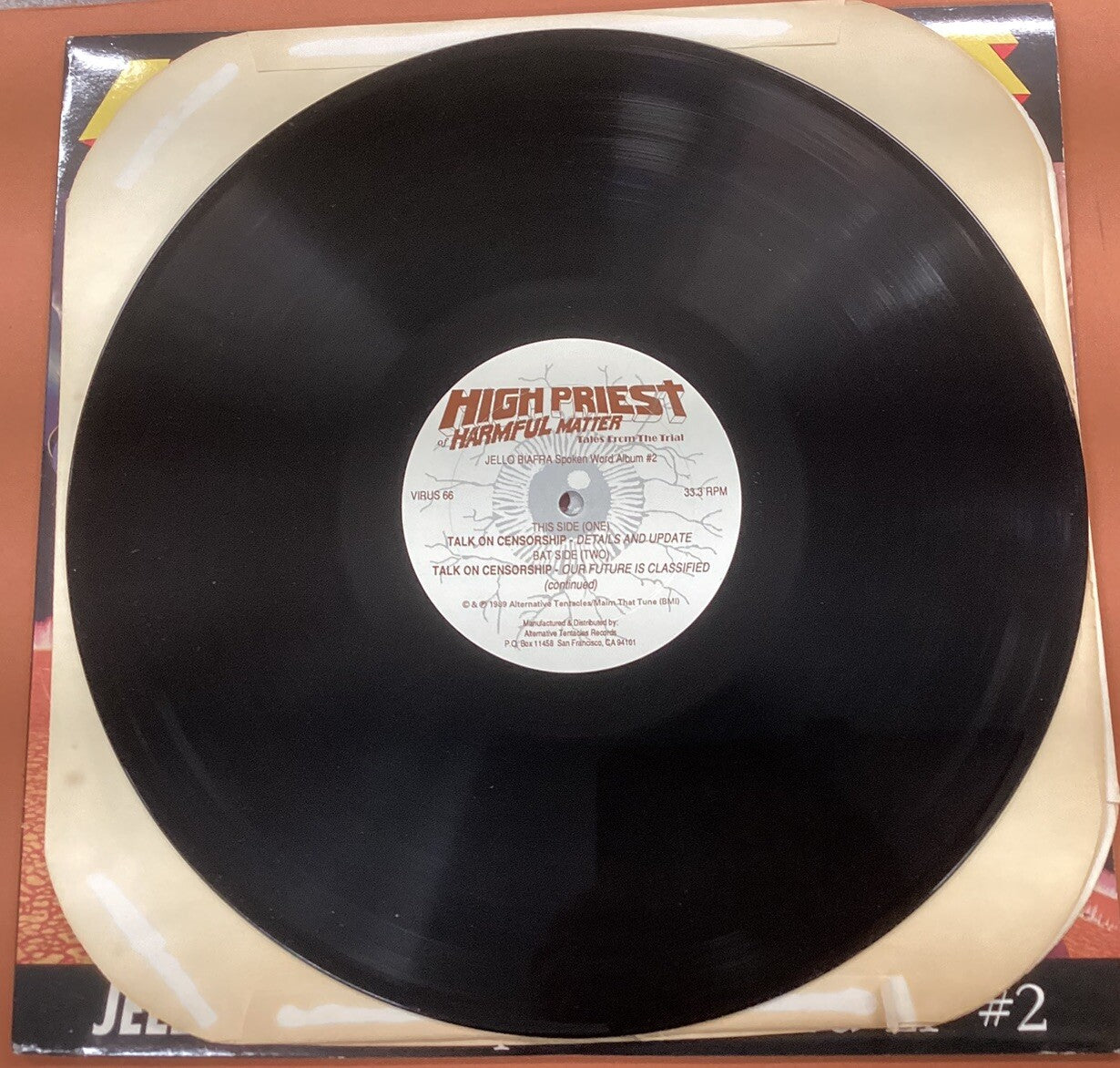 Jello Biafra, Spoken Word, LP + If Evolution Is Outlawed, CD (like New) -JD