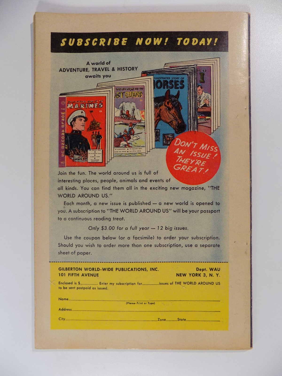 World Around Us #26 Classics Illustrated Comic October 1960 Fine-