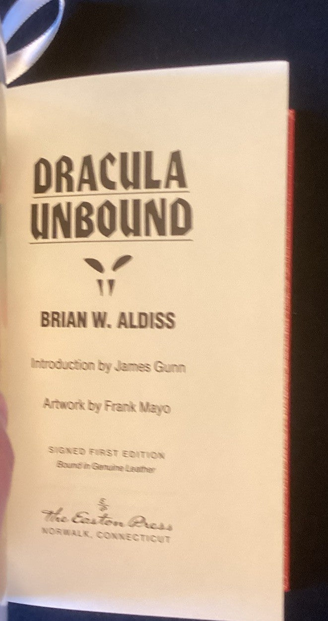 Easton Press - SIGNED - Dracula Unbound by Brian Aldiss - First Edition-JD