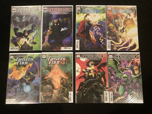 Annihilation Scourge Bundle: Alpha, Beta Ray Bill, Fantastic 4, Omega, 8 Comics