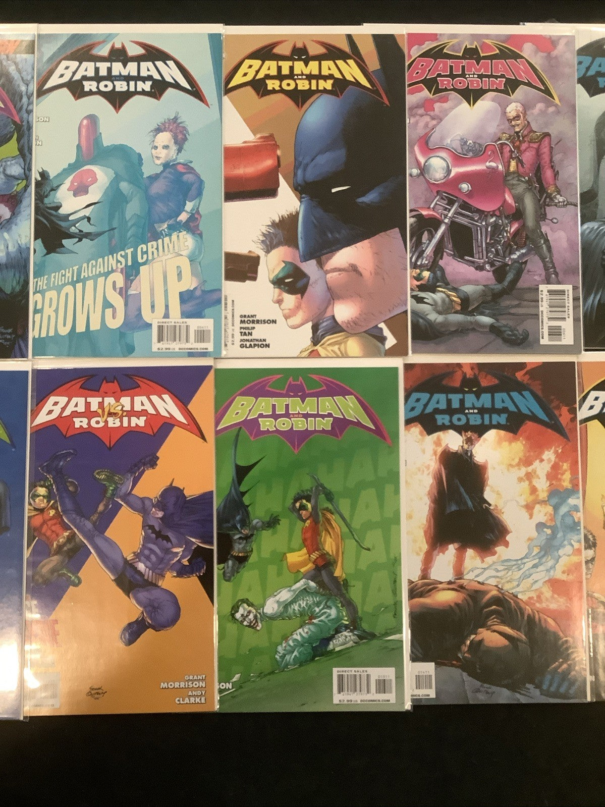 Batman and Robin #1-16 Comic Lot, DC Comics, Grant Morrison, 1st Professor Pyg