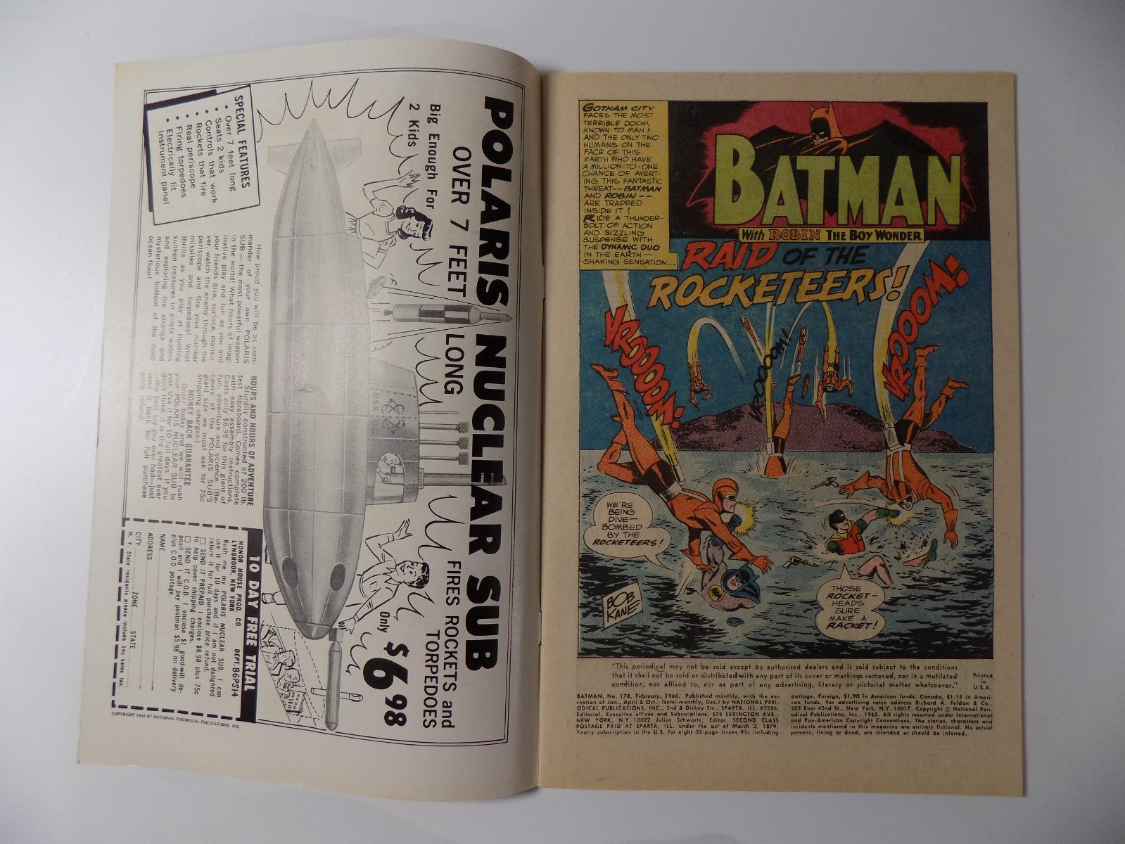 Batman #178 DC Comics Very Good/Fine February 1966