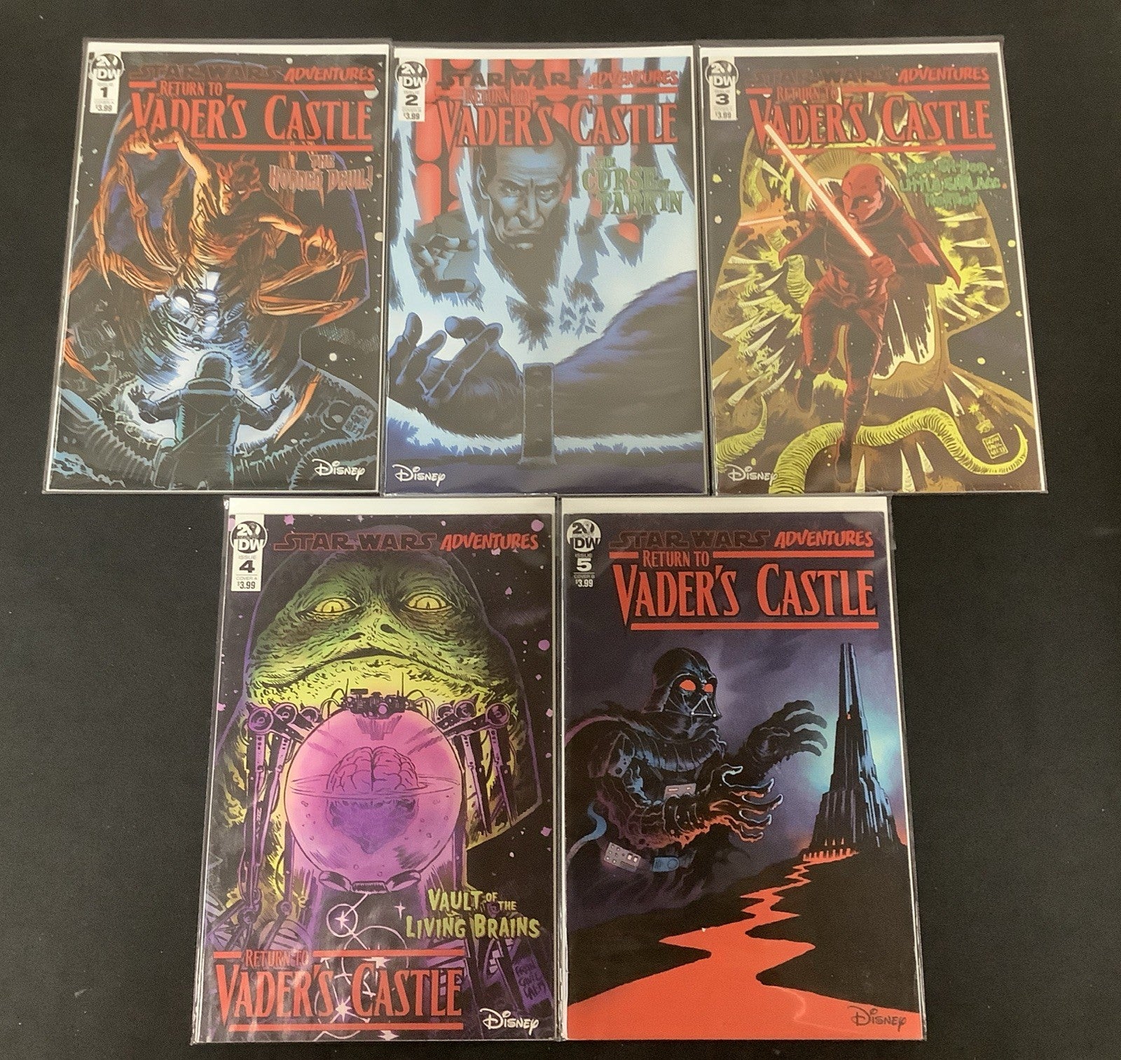 Star Wars Adventures: Return to Vader’s Castle #1-5 Comic Set, IDW, Francavilla