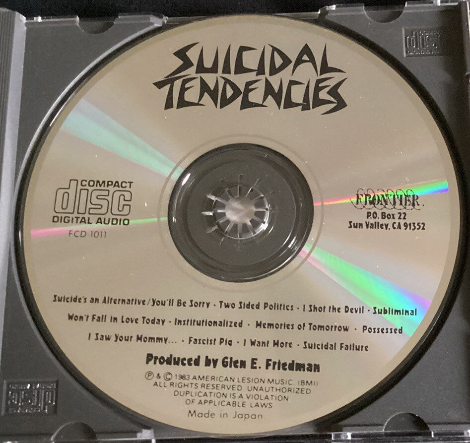 SUICIDAL TENDENCIES (CD, Frontier, Made In Japan, Like New) -JD