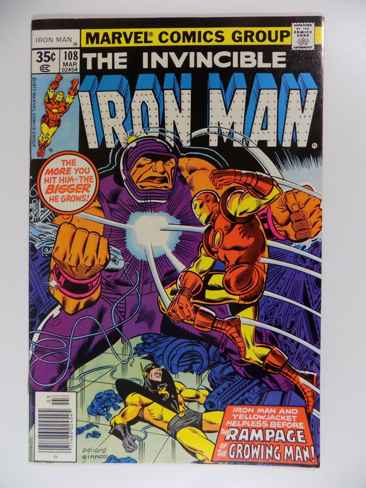 Iron Man #108 Marvel Comic March 1978 Very Fine/Near Mint